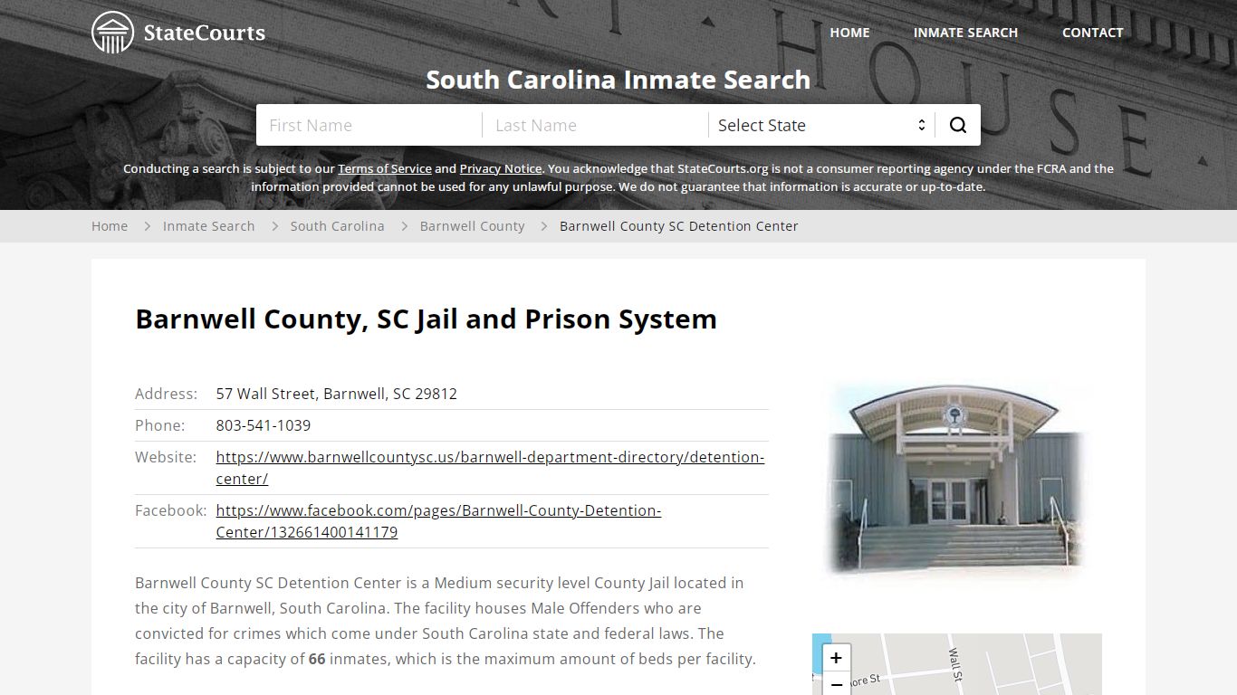 Barnwell County SC Detention Center Inmate Records Search ...